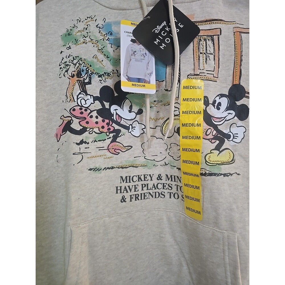 Micky Mouse Ladies Character Hoodie Size Medium NEW - Picture 2 of 6
